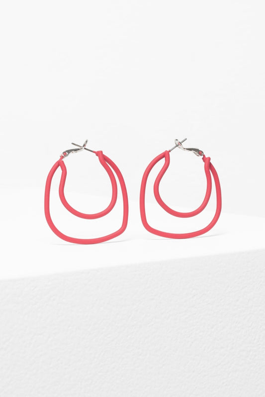 Elk The Label - Byra Hoop Earring - Coral