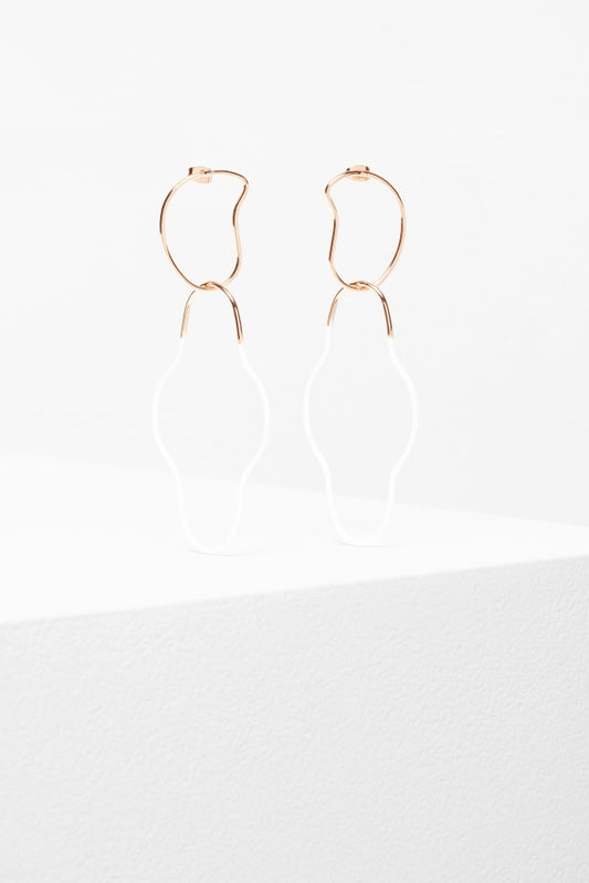 Elk The Label - Byra Drop Earring - White