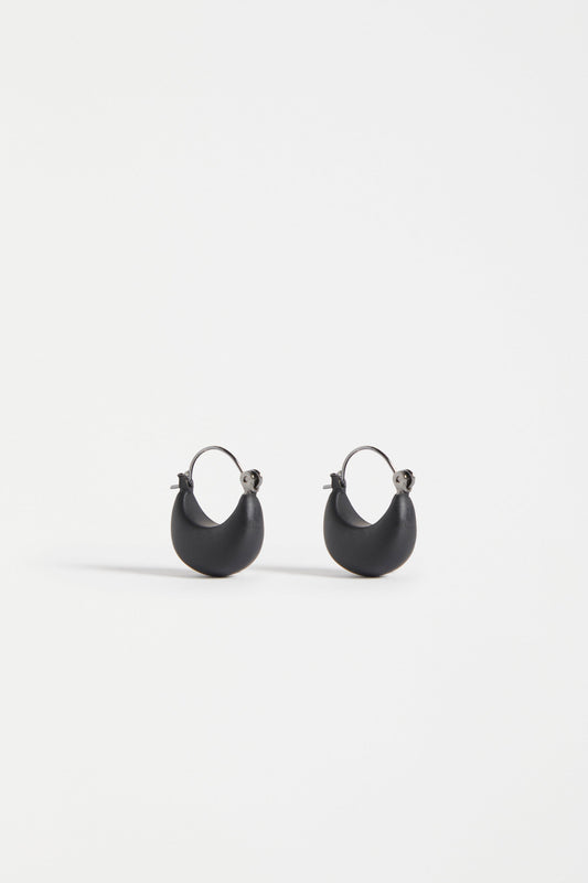 Elk The Label - Ellik Short Hoop Earring - Black