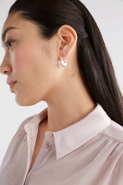 Elk The Label - Ellik Short Hoop Earring - Silver