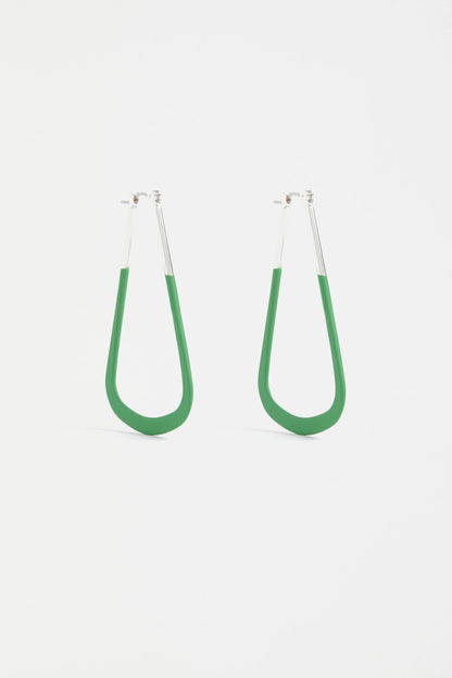 Elk The Label - Kuulo Hoop Earring - Celery Green