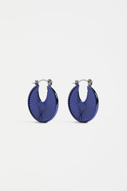 Elk The Label - Saku Hoop Earring - Navy