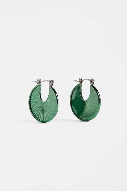 Elk The Label - Saku Hoop Earring - Milan Green