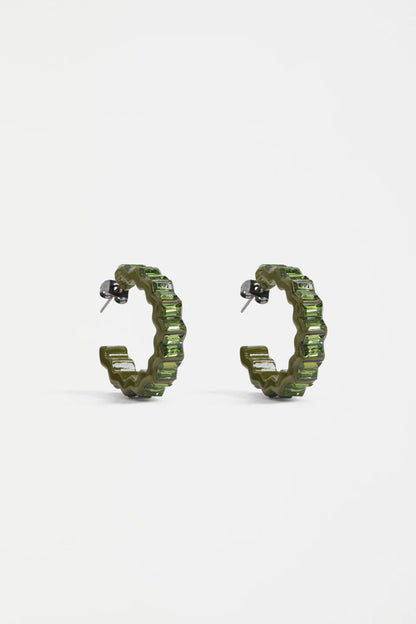 Elk The Label - Jolle Hoop Earring - Dark Olive