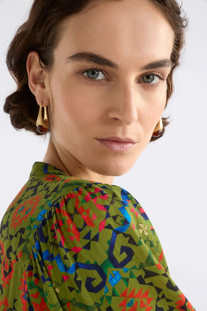 Elk The Label - Korvvo Long Hoop Earring - Red