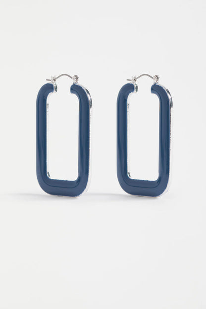 Elk The Label - Innfellt Square Hoop - Denim Blue
