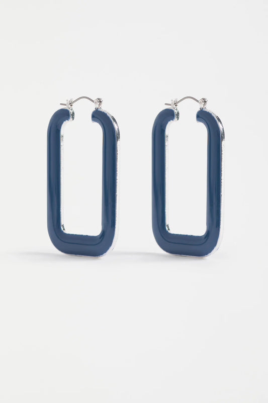 Elk The Label - Innfellt Square Hoop - Denim Blue