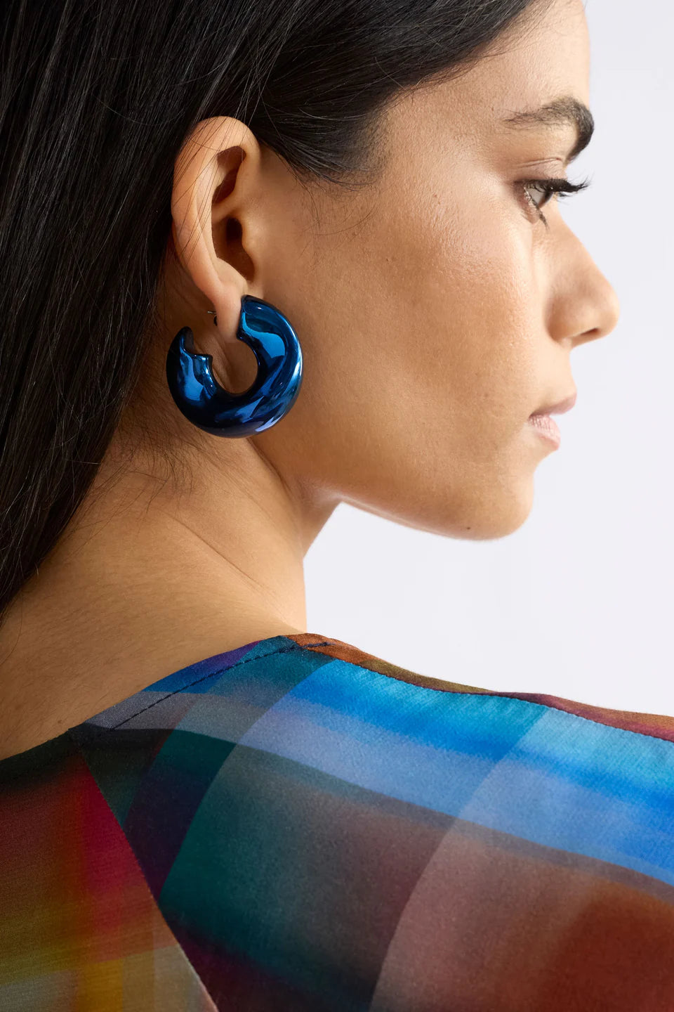 Elk The Label - Askla Hoop Earring - Navy