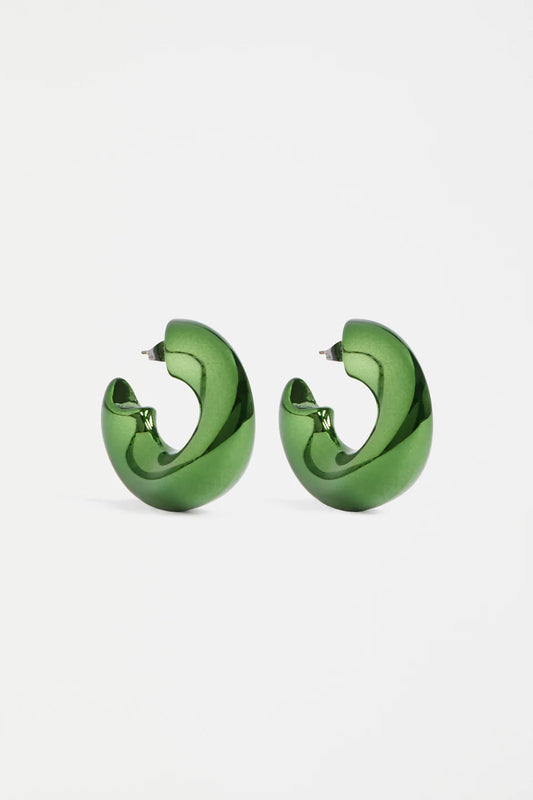 Elk The Label - Askla Hoop Earring - Milan Green