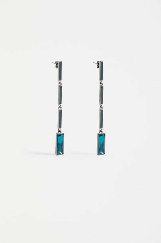 Elk The Label - Ival Long Drop Earring - Peacock