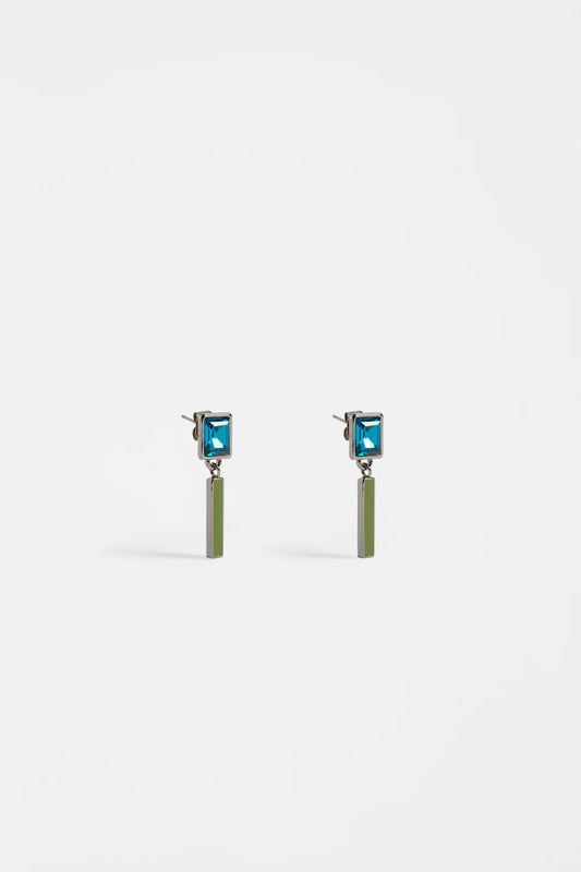 Elk The Label - Ival Short Drop Earring - Teal