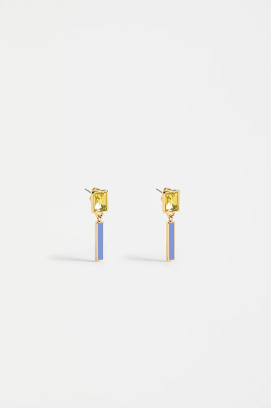 Elk The Label - Ival Short Drop Earring - Chartreuse