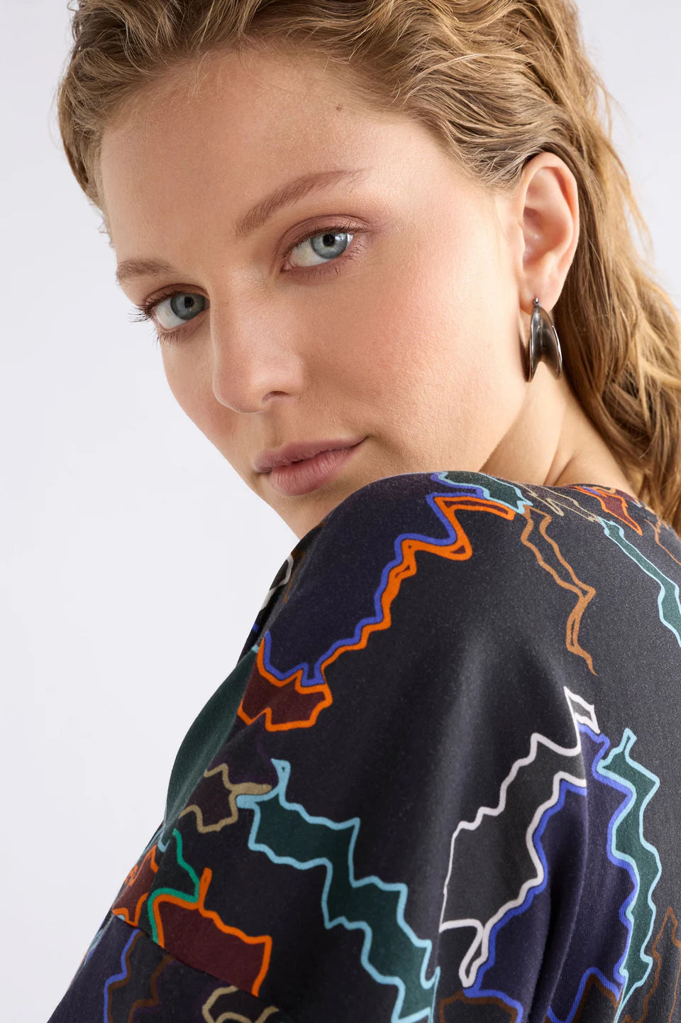 Elk The Label - Apenn Large Hoop Earring - Deep Pine