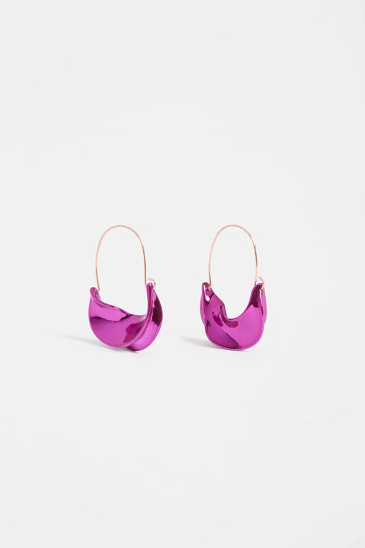 Elk The Label - Siita Hoop Earring - Fushia