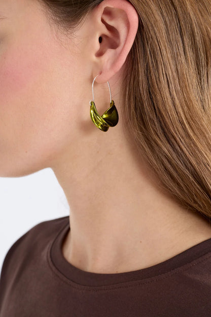 Elk The Label - Siita Hoop Earring - Artichoke