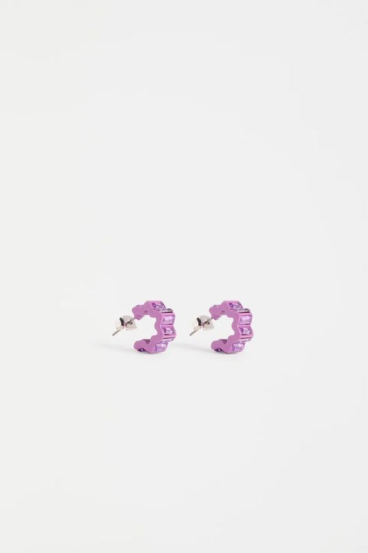 Elk The Label - Jolle Mini Hoop Earring - Violet
