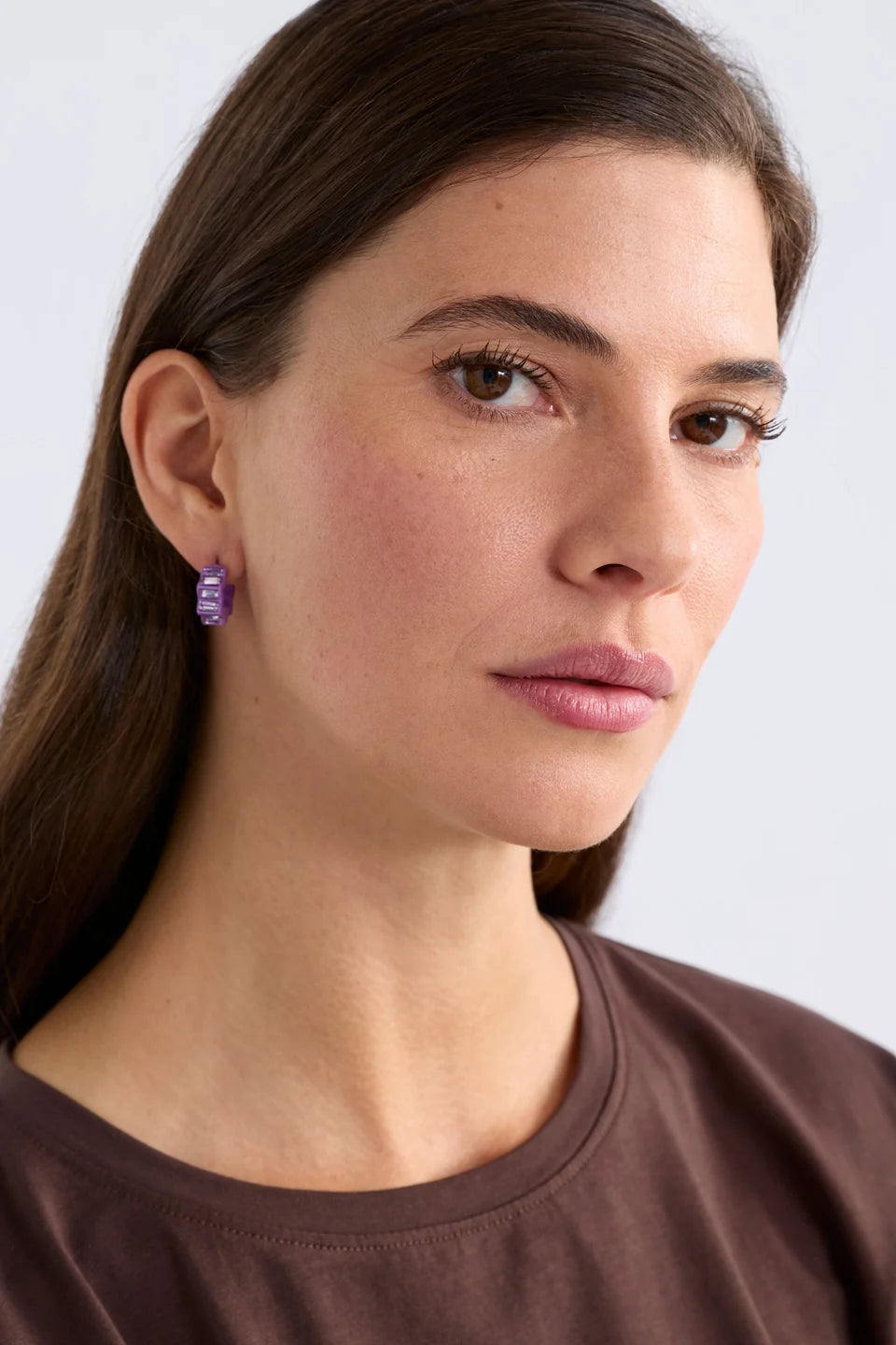 Elk The Label - Jolle Mini Hoop Earring - Violet