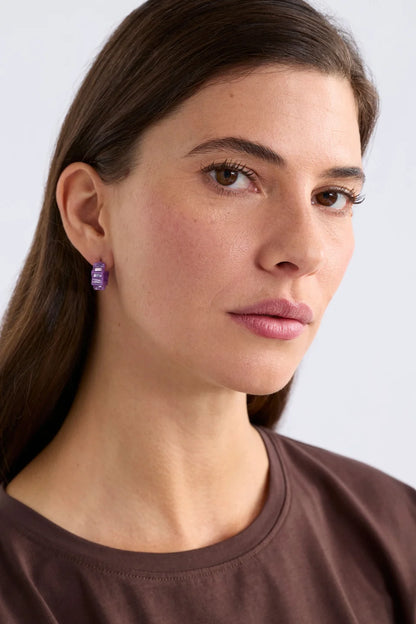Elk The Label - Jolle Mini Hoop Earring - Violet