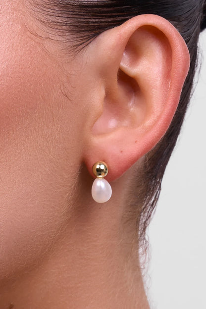 Liberte - Cove Pearl Earring - Gold