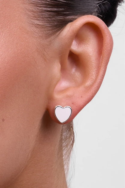Liberte - Myra Heart Stud - Silver