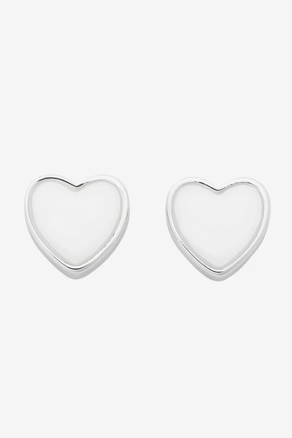 Liberte - Myra Heart Stud - Silver