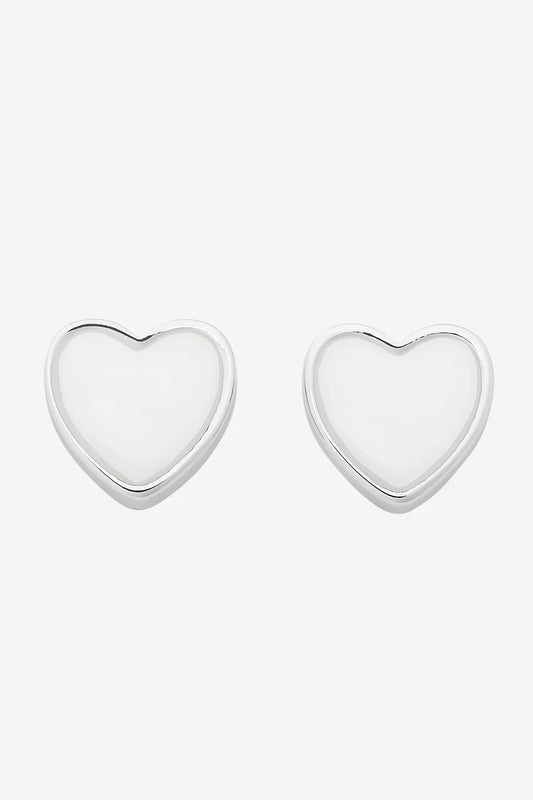 Liberte - Myra Heart Stud - Silver