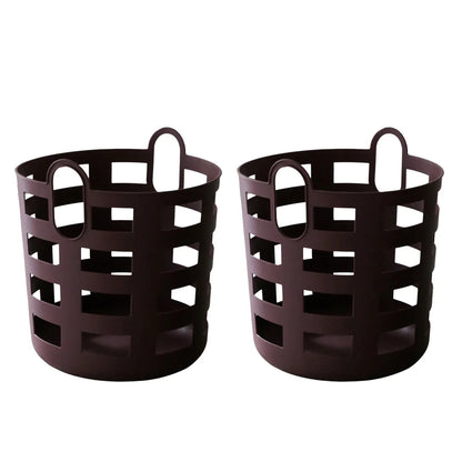 Designstuff - Enkel Studio - Storage & Laundry Basket - Set Of 2 - Large - Burgundy