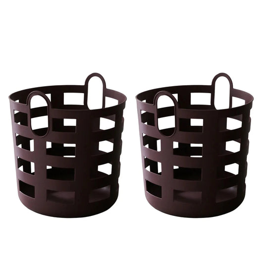 Designstuff - Enkel Studio - Storage & Laundry Basket - Set Of 2 - Large - Burgundy