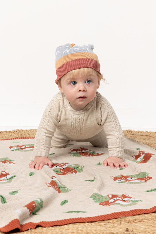 Indus Design - Baby Blanket - Freddie Fox