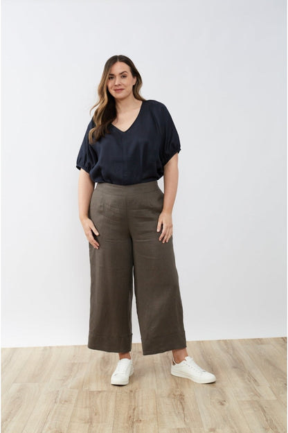Tirelli - Classic Linen Pant Deep Charcoal Clothing