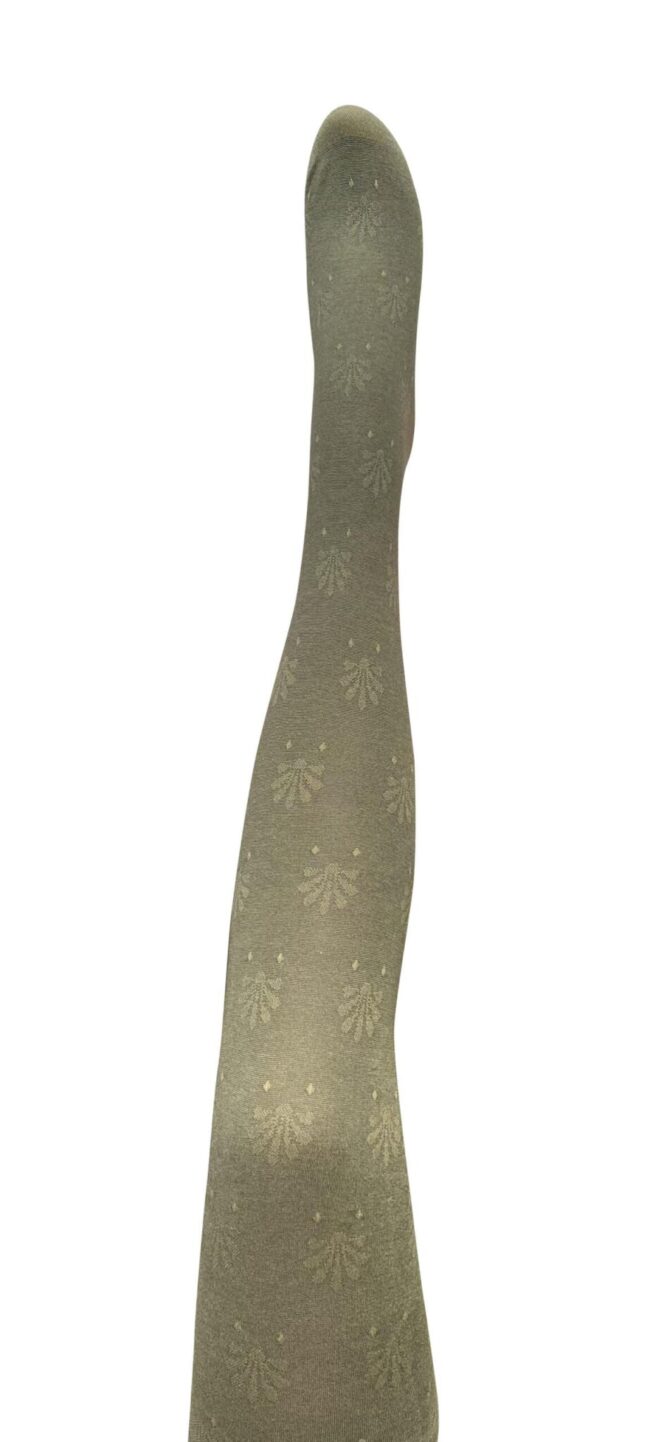 Tightology - Organic Cotton Tights - Fleur Khaki