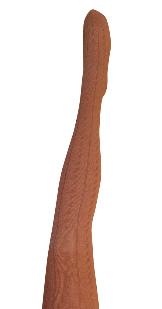 Tightology - Merino Wool Tights - Form Toffee