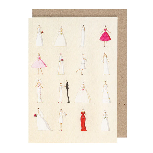 Laura Stoddart - Greeting Card - Wedding Dresses