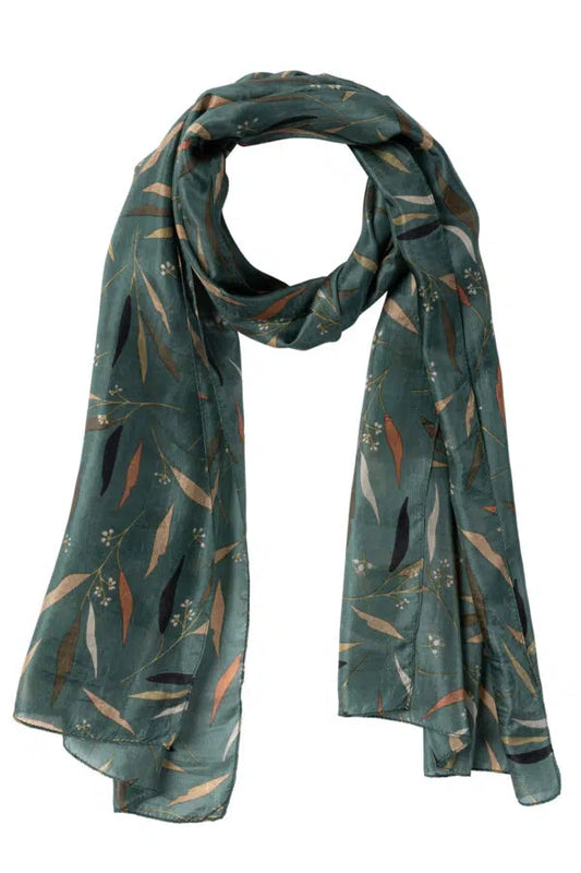 Indus - Silk Scarf - Gumleaf