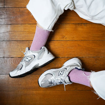 Klue - Glitter Lurex Socks - Pink