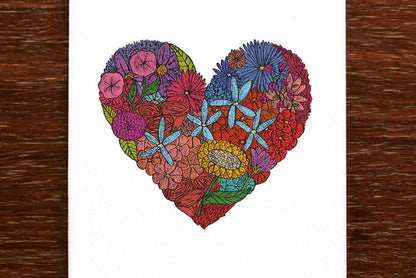 The Nonsense Maker - Greeting Card - Heart Of Flowers