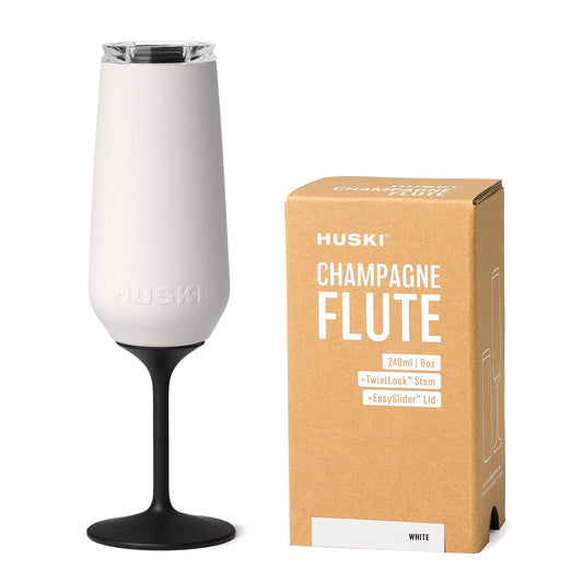 Huski - Champagne Flute - 240ml - White