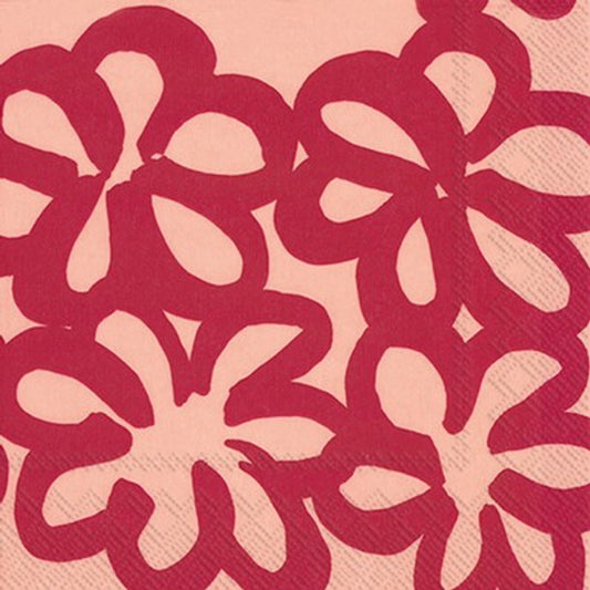 Marimekko - Napkins - Pack Of 20 - Jattikukka Rose