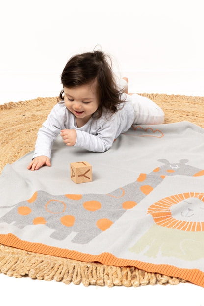 Indus Design - Baby Blanket Jungle Buddies & Toddler > Swaddling Receiving Blankets