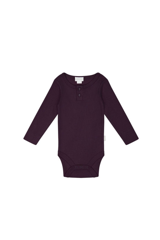 Jamie Kay - Modal Long Sleeve Bodysuit 0-3M Fig Apparel & Accessories > Clothing Baby Toddler
