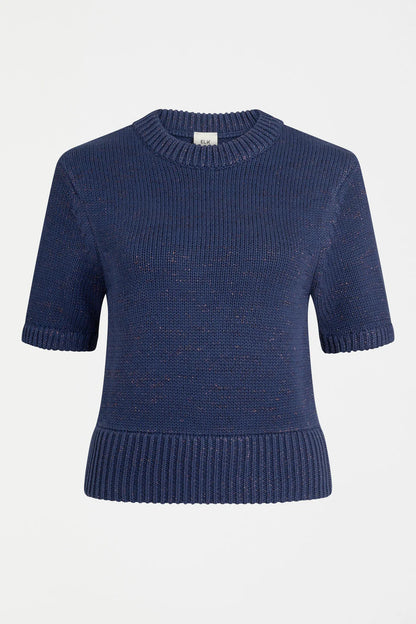 Elk The Label - Luft Lurex Knit - Navy/copper -