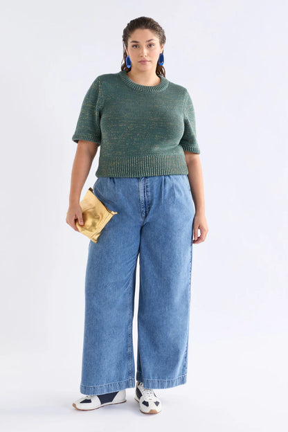 Elk The Label - Luft Lurex Knit - Sage/gold