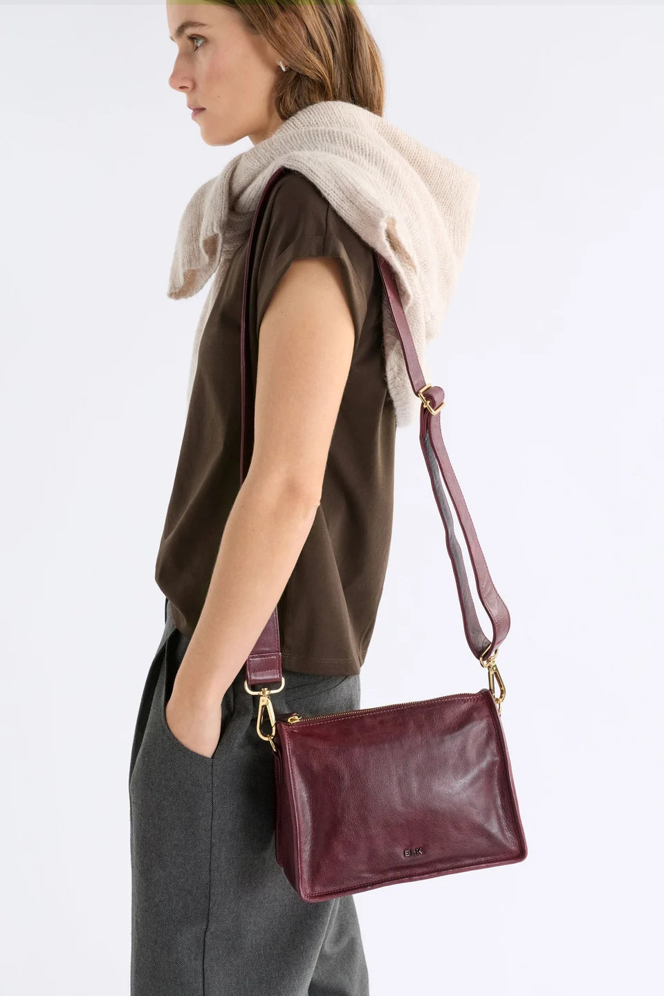 Elk The Label - Halben Crossbody Bag - Bordeaux