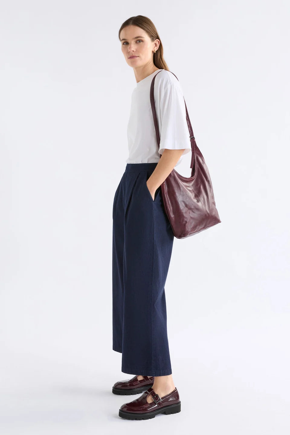 Elk The Label - Gaele Crossbody Bag - Large - Bordeaux