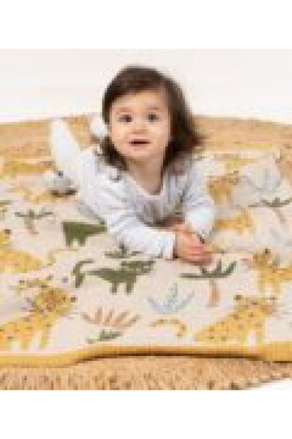 Indus Design - Baby Blanket Lenny Leopard & Toddler > Swaddling Receiving Blankets
