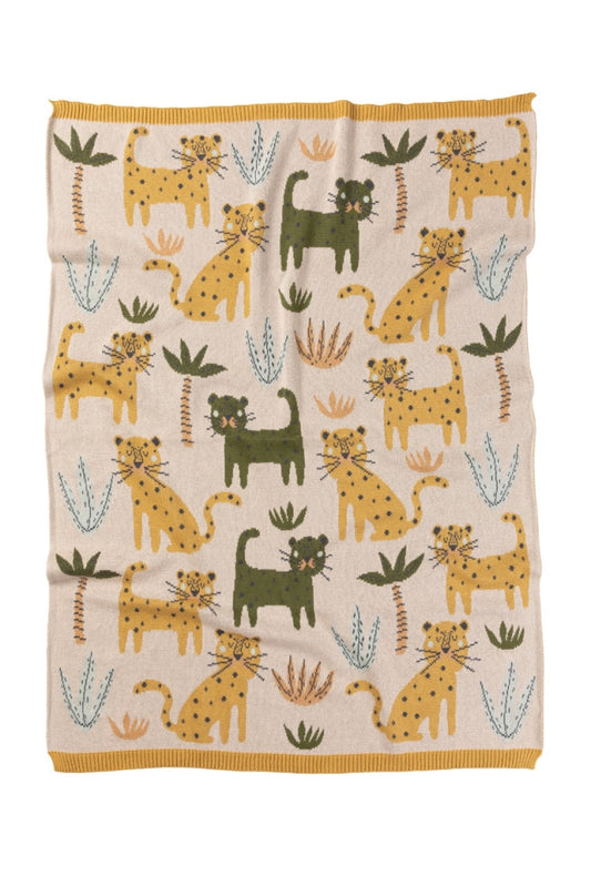 Indus Design - Baby Blanket Lenny Leopard & Toddler > Swaddling Receiving Blankets