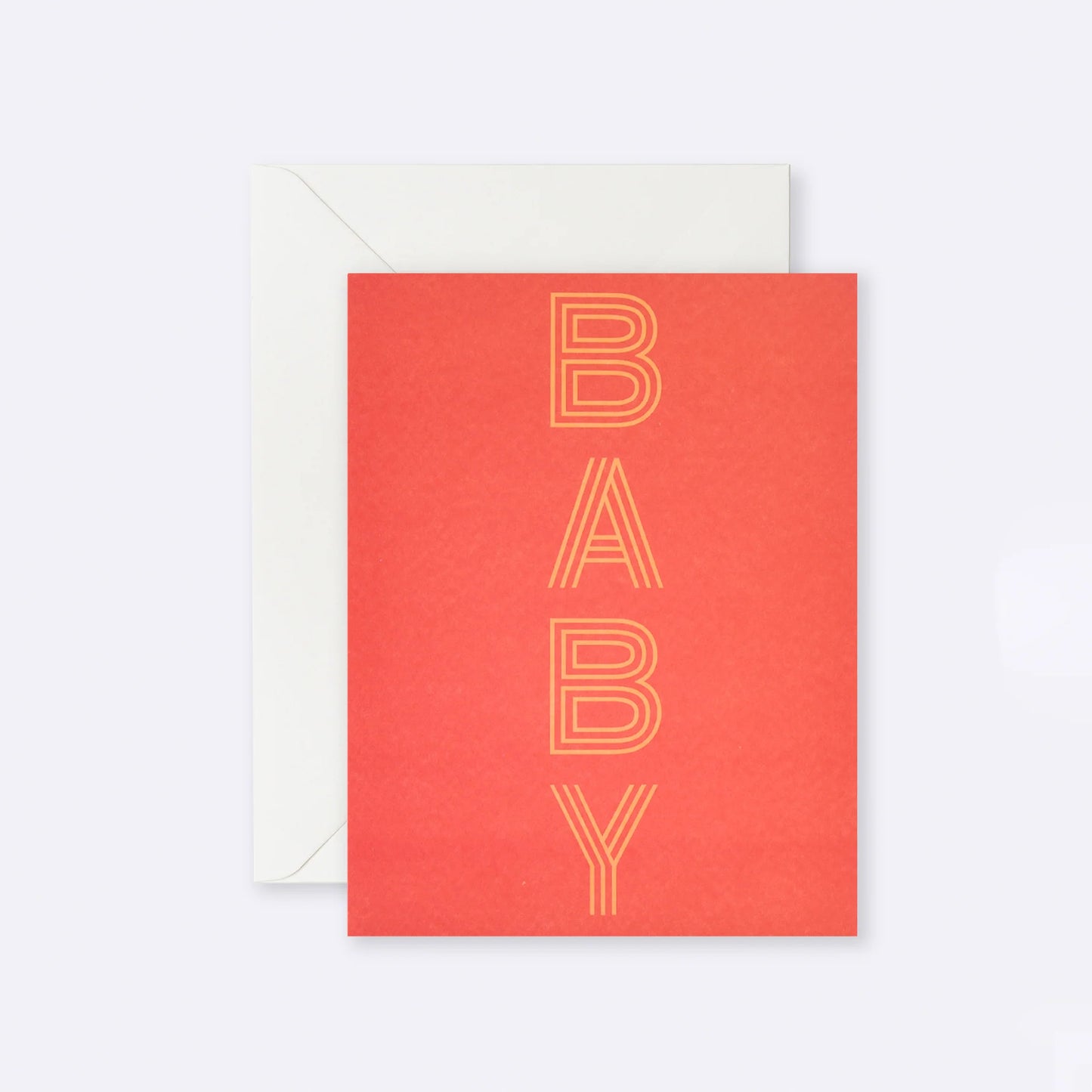 Father Rabbit - Greeting Card - Baby Stripe Letters