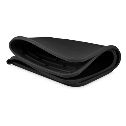 Designstuff - Folding Silicone Drying Mat Large W / Drainage Mouth - Black