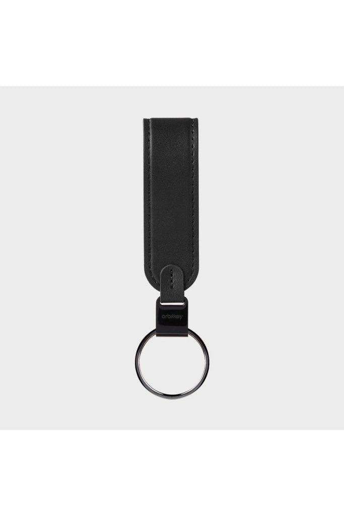 Orbitkey - Loop Keychain Leather Black Mens
