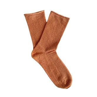Klue - Glitter Lurex Socks - Terracotta